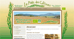 Desktop Screenshot of lepaindescollines.fr