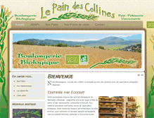 Tablet Screenshot of lepaindescollines.fr